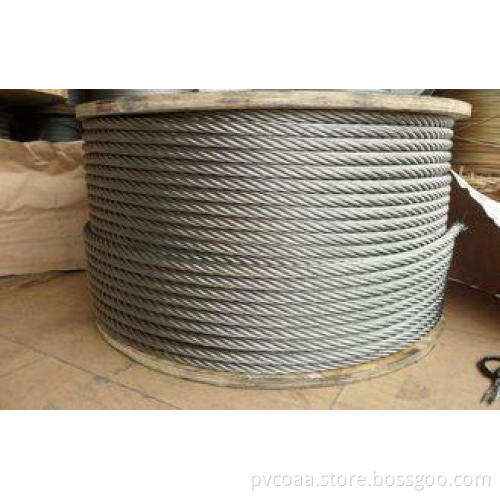 7 x 19 Astm316 Stainless Steel Wire Rope / galvanized steel